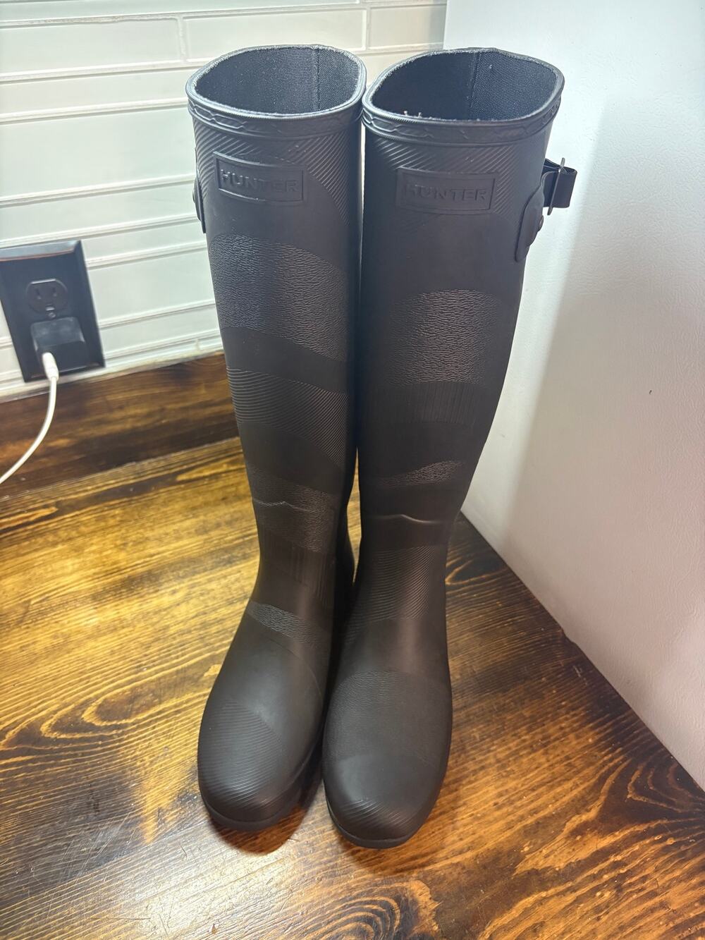 Hunter Tall‎ Black Rain Boots Size 5
